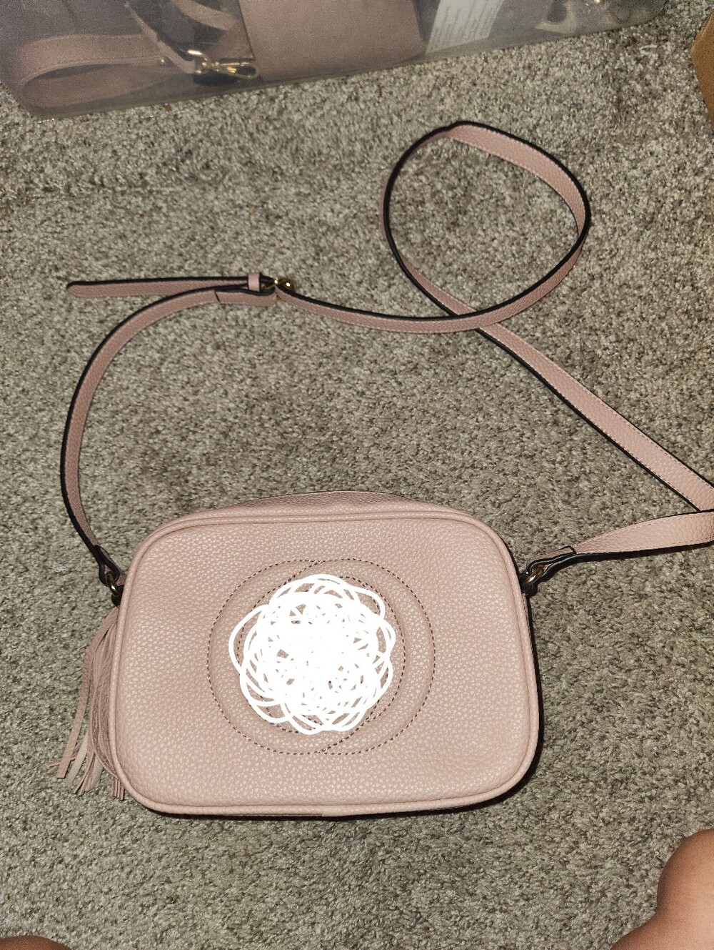 Women’s Crossbody Camera Bag - Blush Pink